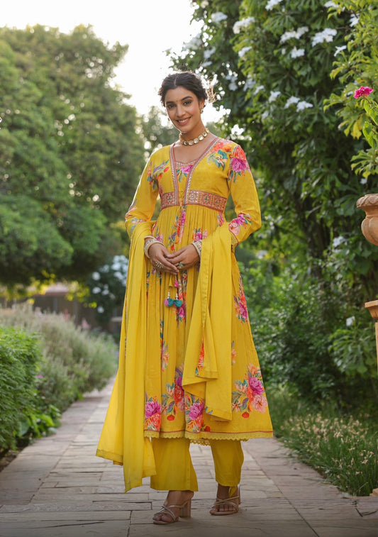 Trendy Alia Cut Full Flared Kurta Set