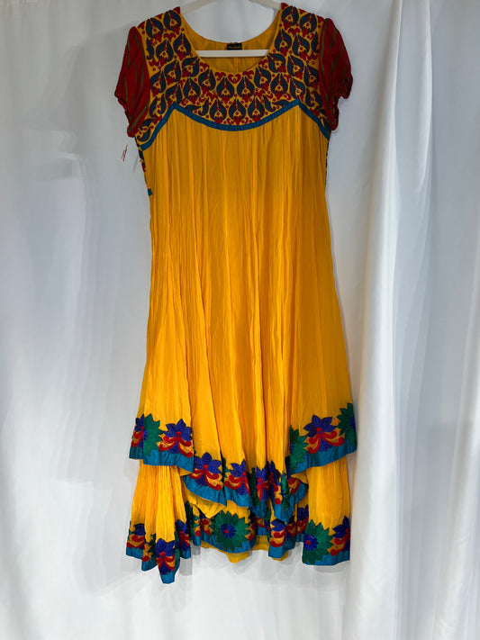 Stylish yellow long kurti