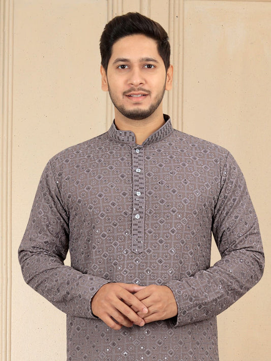 Rayon Embroidered Kurta Pajama