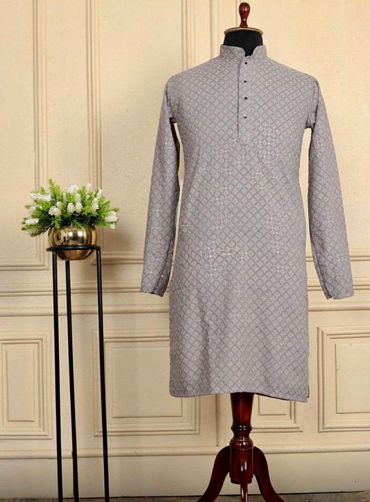 Rayon Embroidered Kurta Pajama