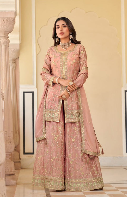 Stunning Fully embroidered sharara set