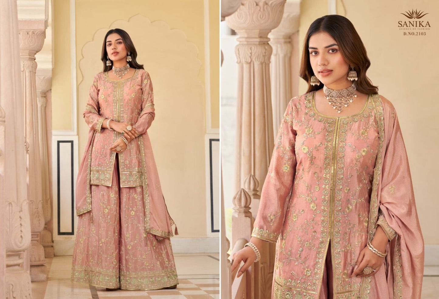 Stunning Fully embroidered sharara set