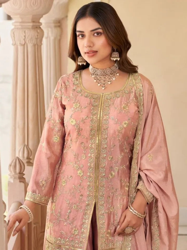 Stunning Fully embroidered sharara set