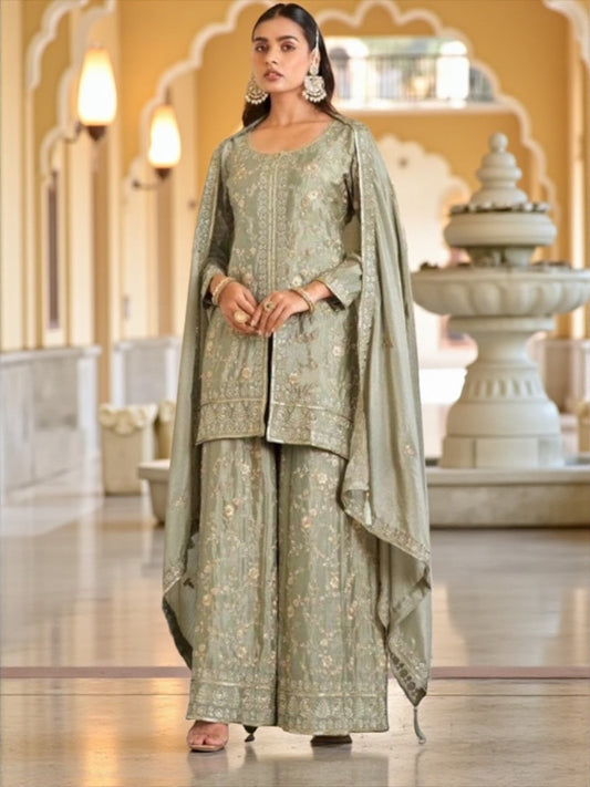 Stunning Fully embroidered sharara set