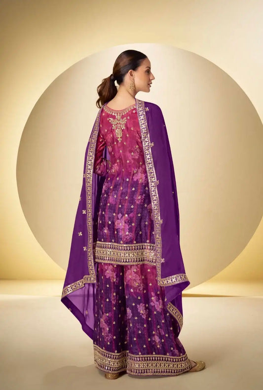 Digital Print Designer Sharara Suit