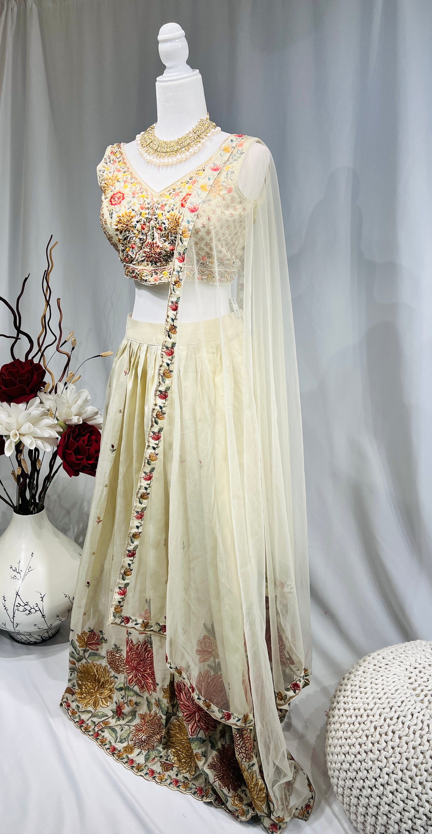 Light weight Chinon Lehenga set
