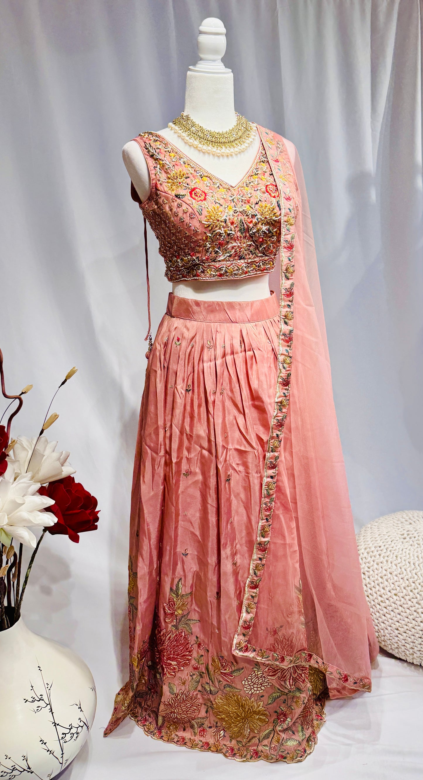 Light weight Chinon Lehenga set