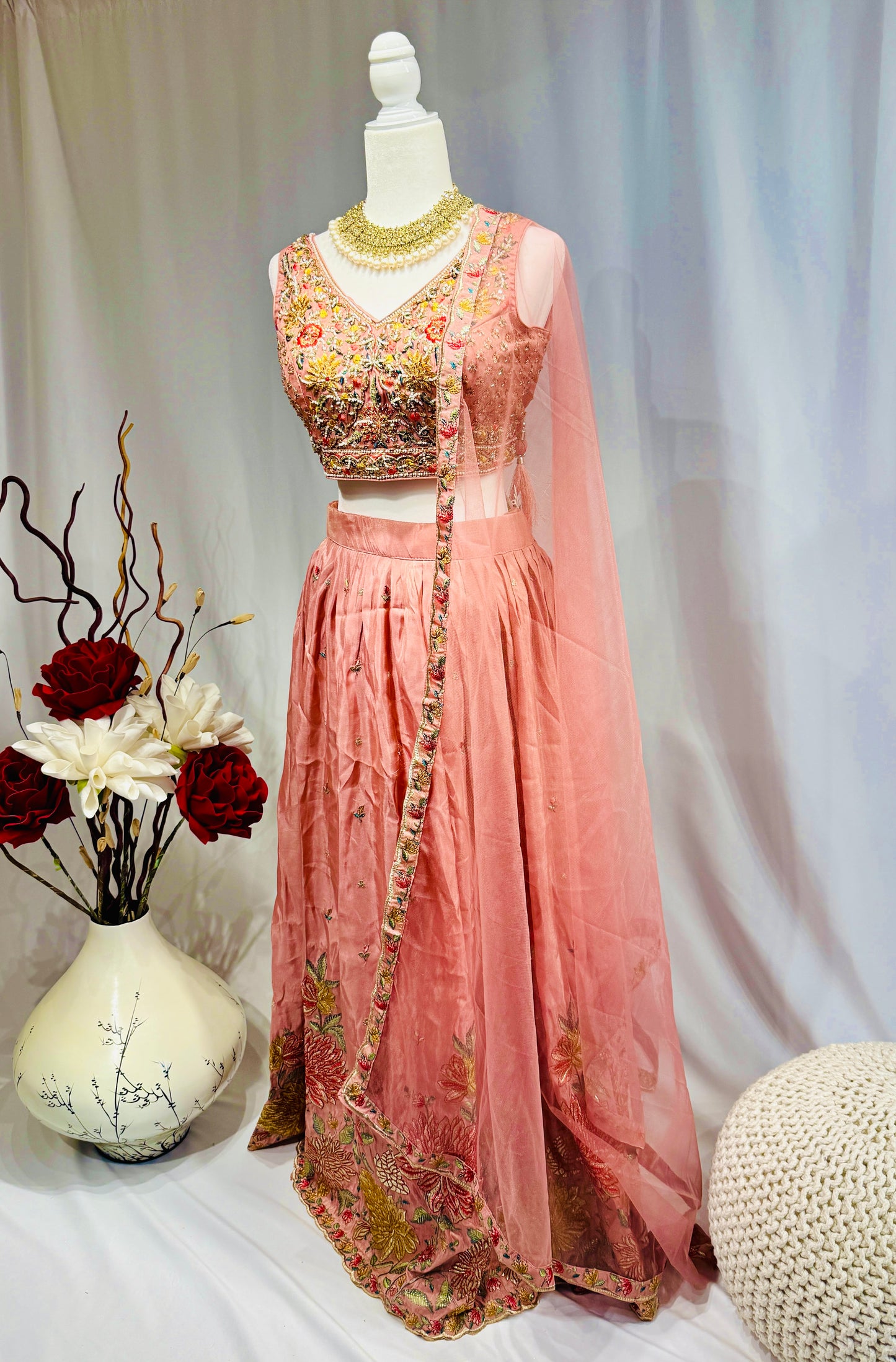 Light weight Chinon Lehenga set