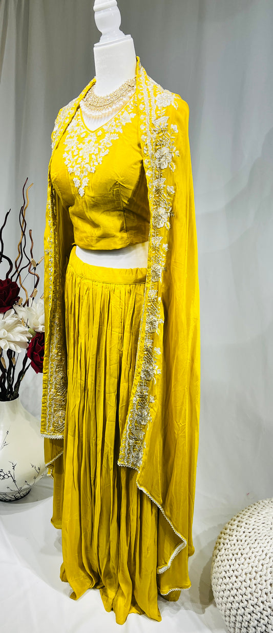 Mustard Yellow charm Jacket skirt set