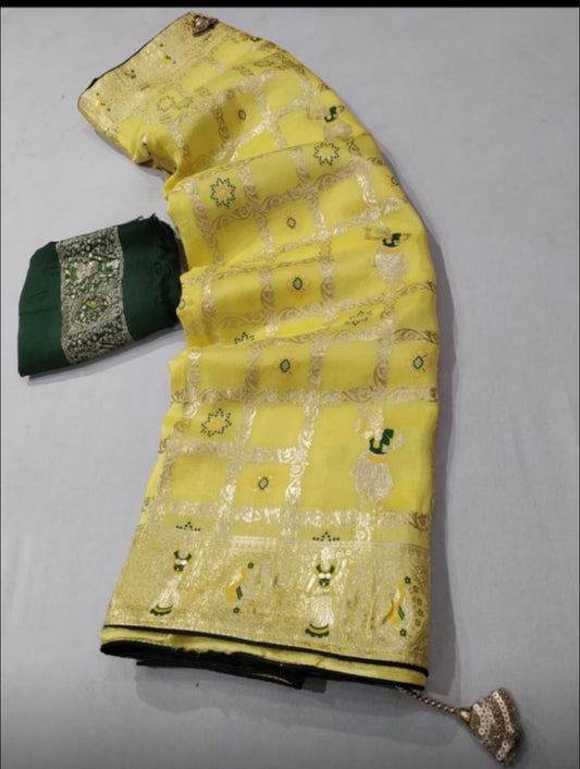 Pure Dola silk Radian Saree