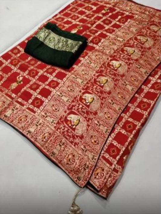Pure Dola silk Radian Saree