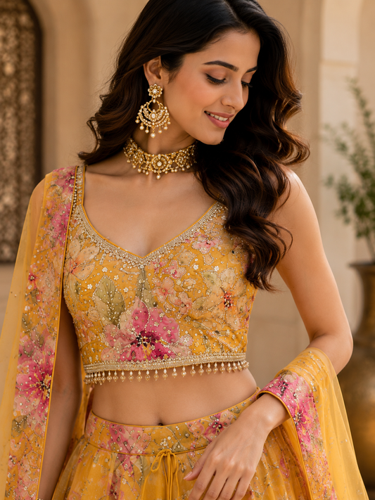 The Floral Heritage Lehenga Set