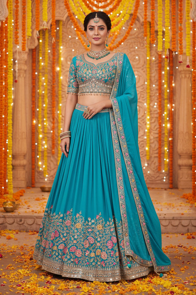 Glamorous handcrafted Lehenga set