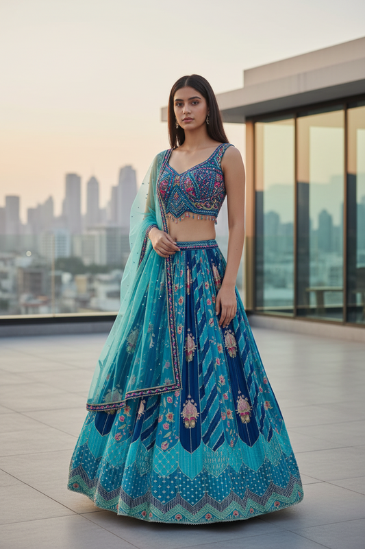 Radiant Printed Lehenga set