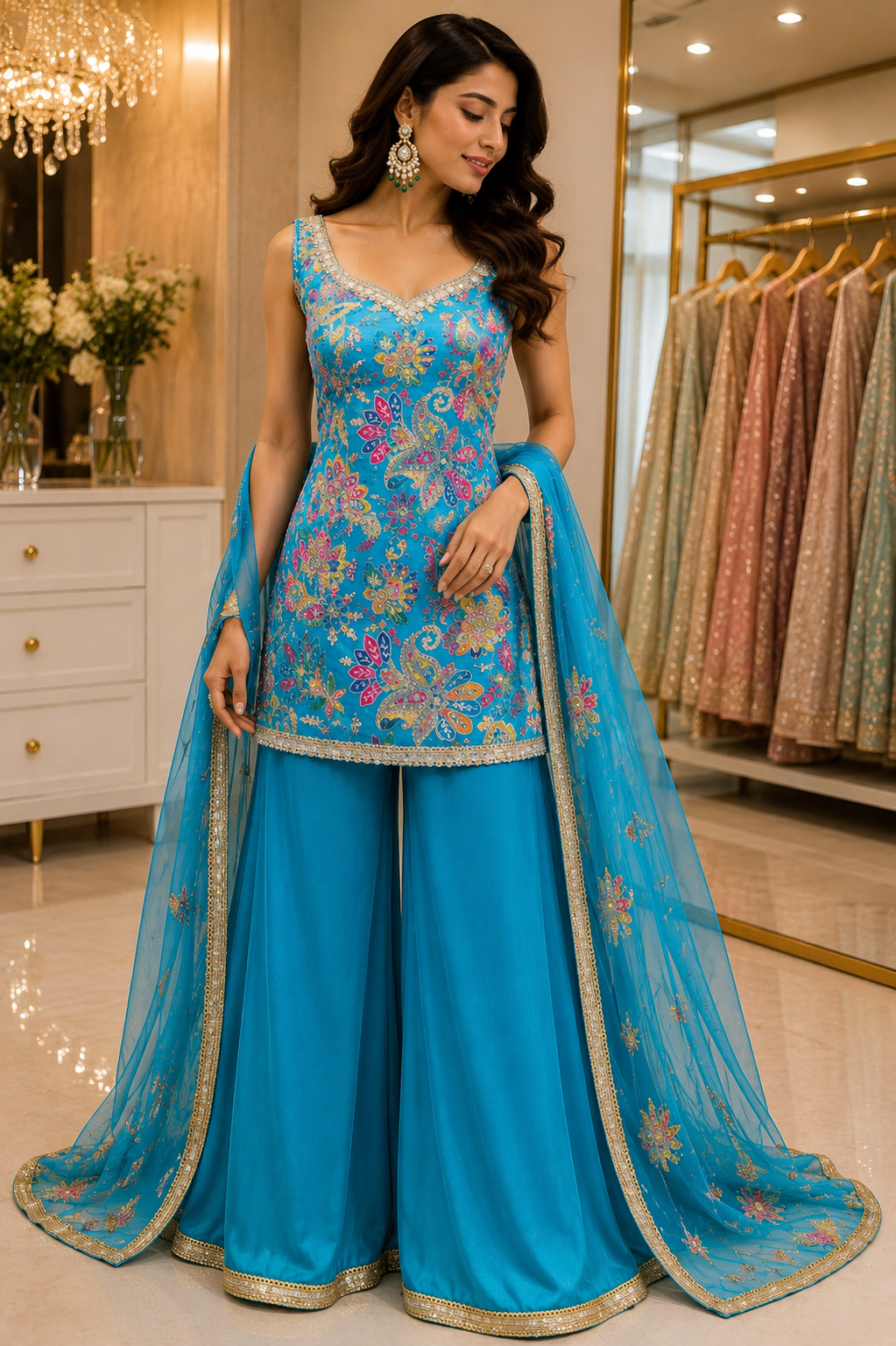 The Royal Paisley Palazzo Set (4 Colors)