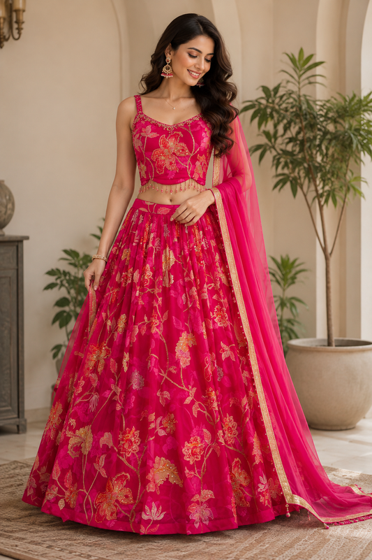 Bloom & Blush Lehenga Set