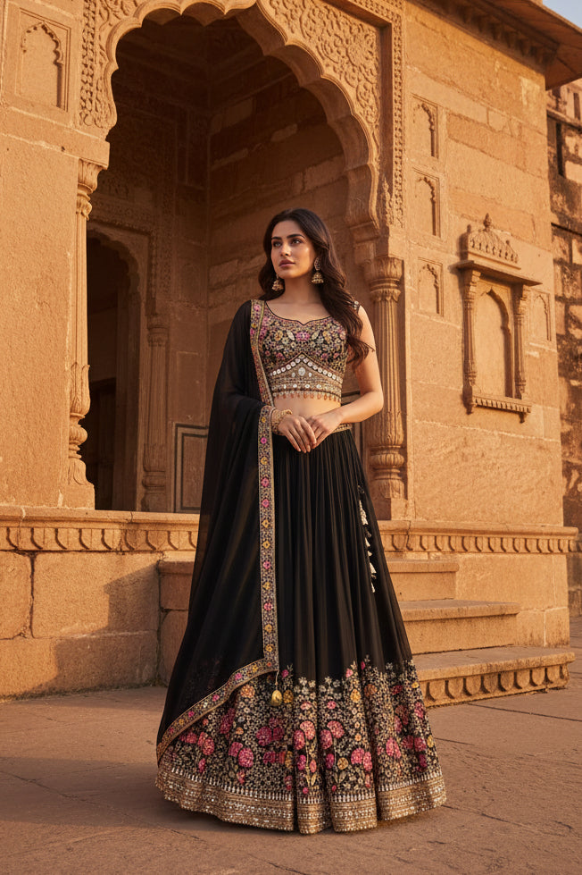 Glamorous handcrafted Lehenga set