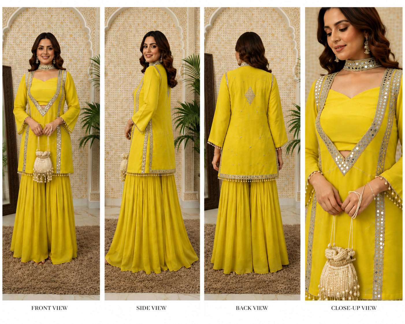 Lime Modern Sharara