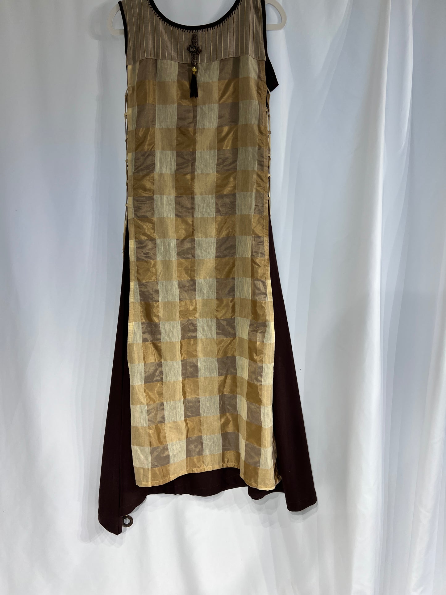 Stylish golden long kurti