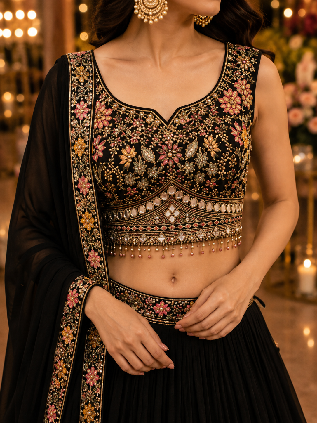 Embroidered Elegant Festive Lehenga