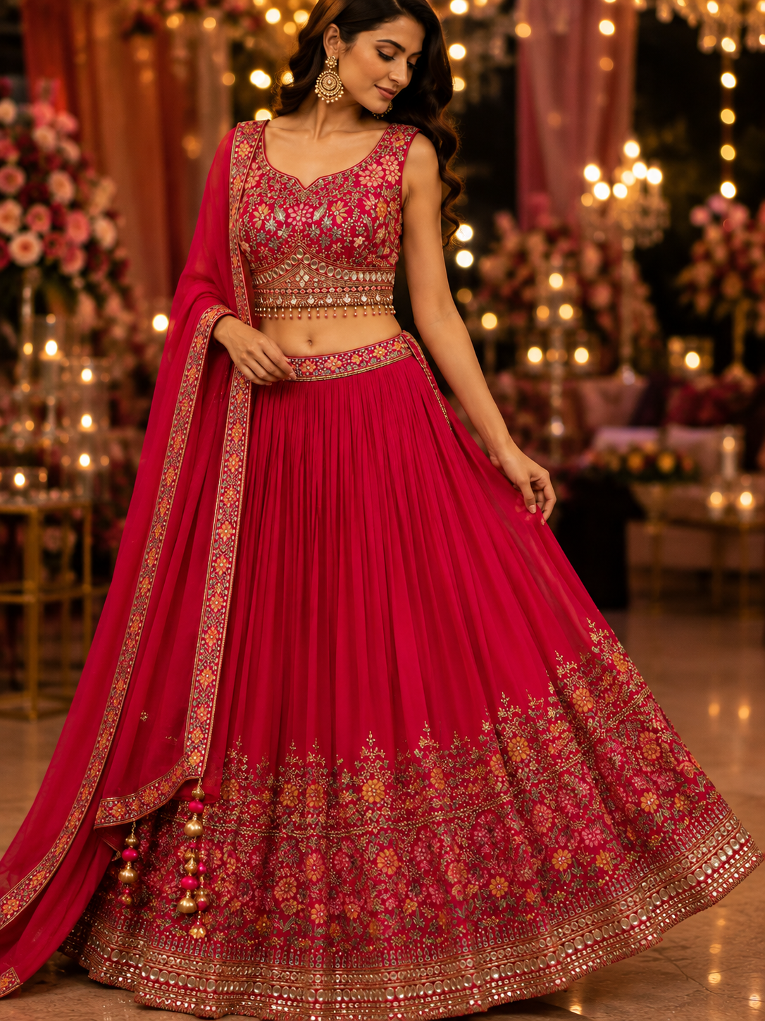 Embroidered Elegant Festive Lehenga