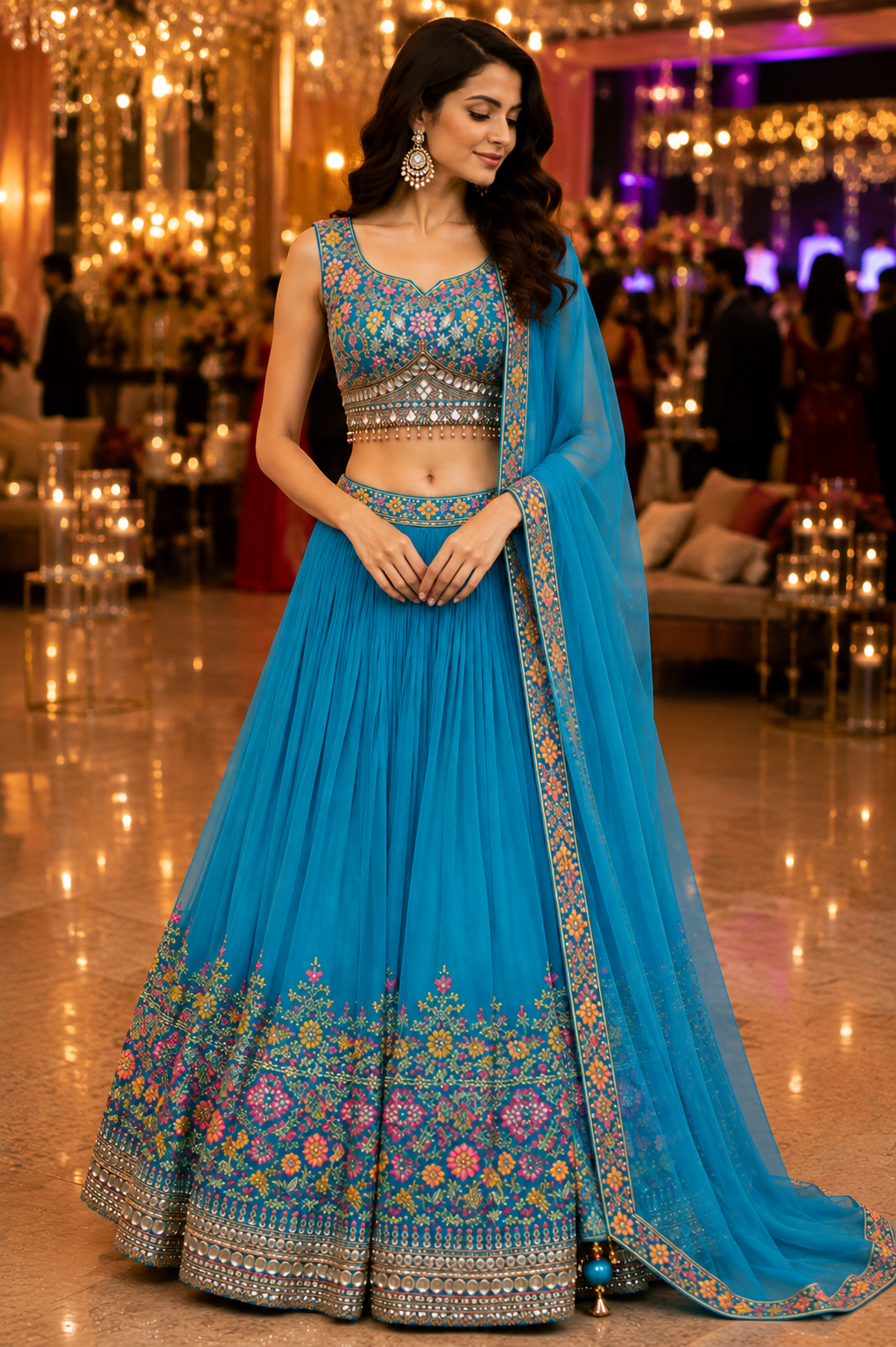 Embroidered Elegant Festive Lehenga