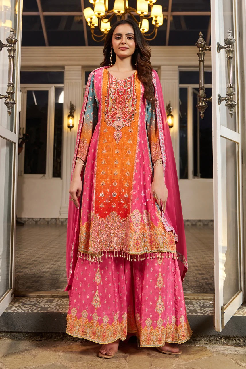 Gulbahaar Printed Sharara Set