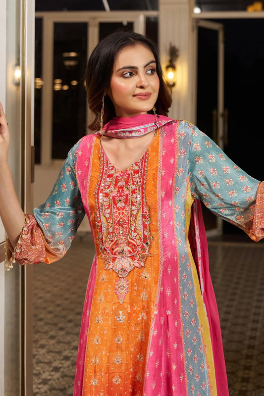 Gulbahaar Printed Sharara Set