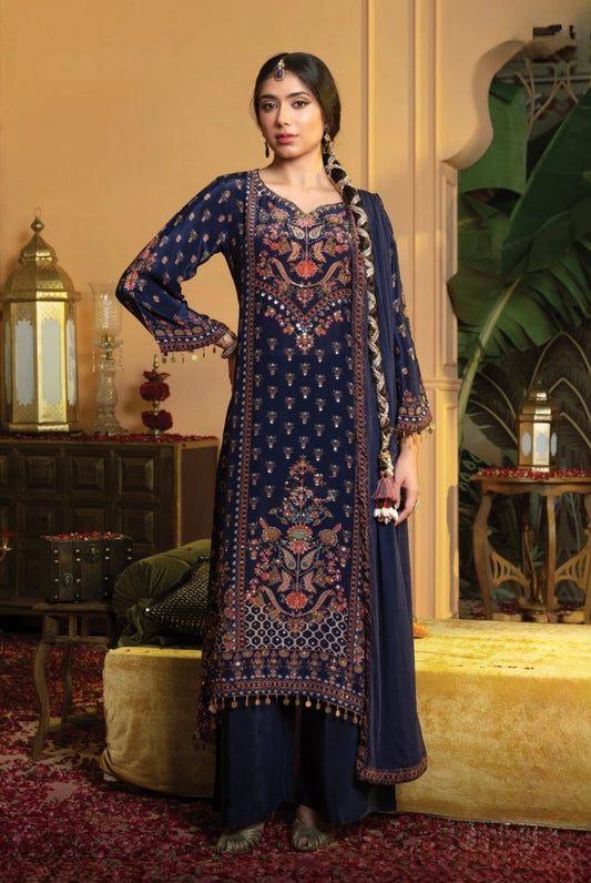 Elegant Printed Palazzo Suit Set