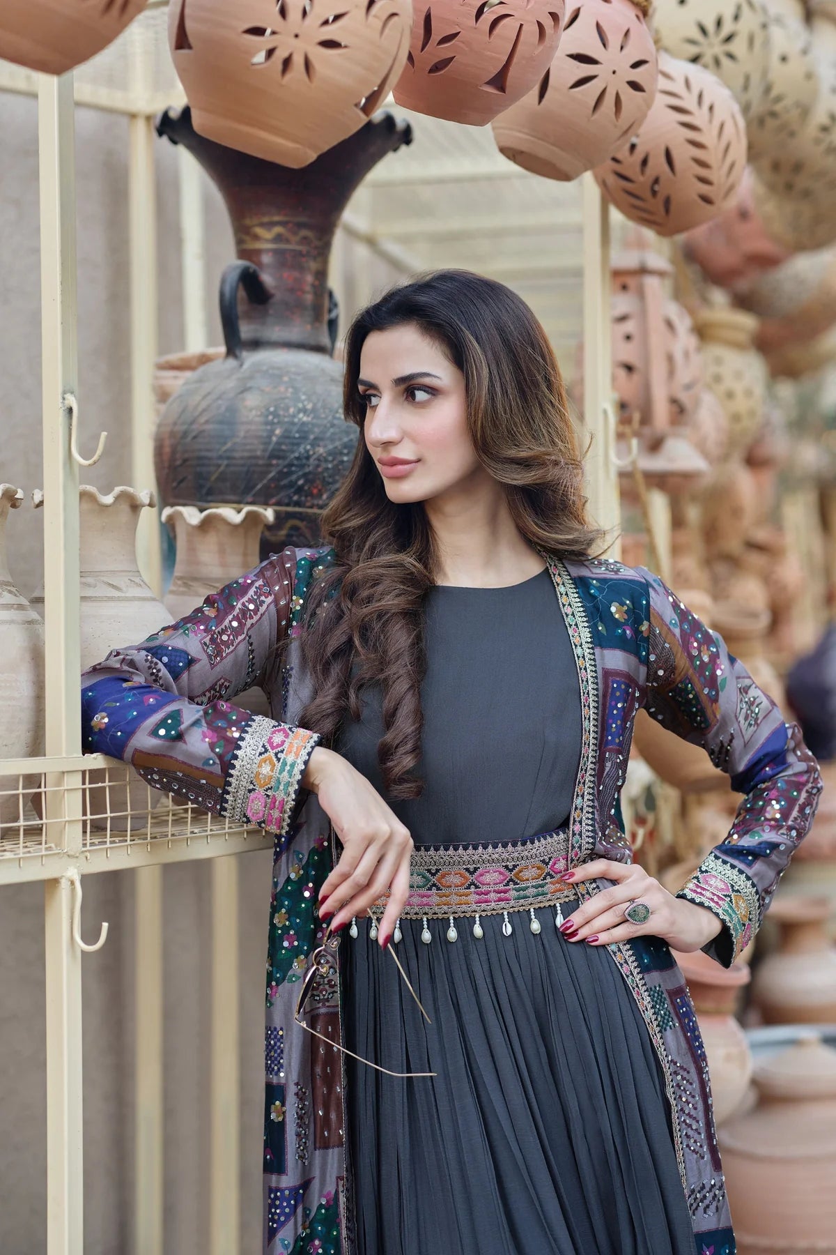 Paradise grace gown jacket set