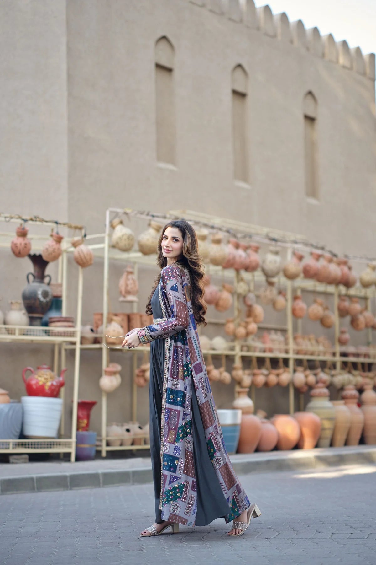 Paradise grace gown jacket set