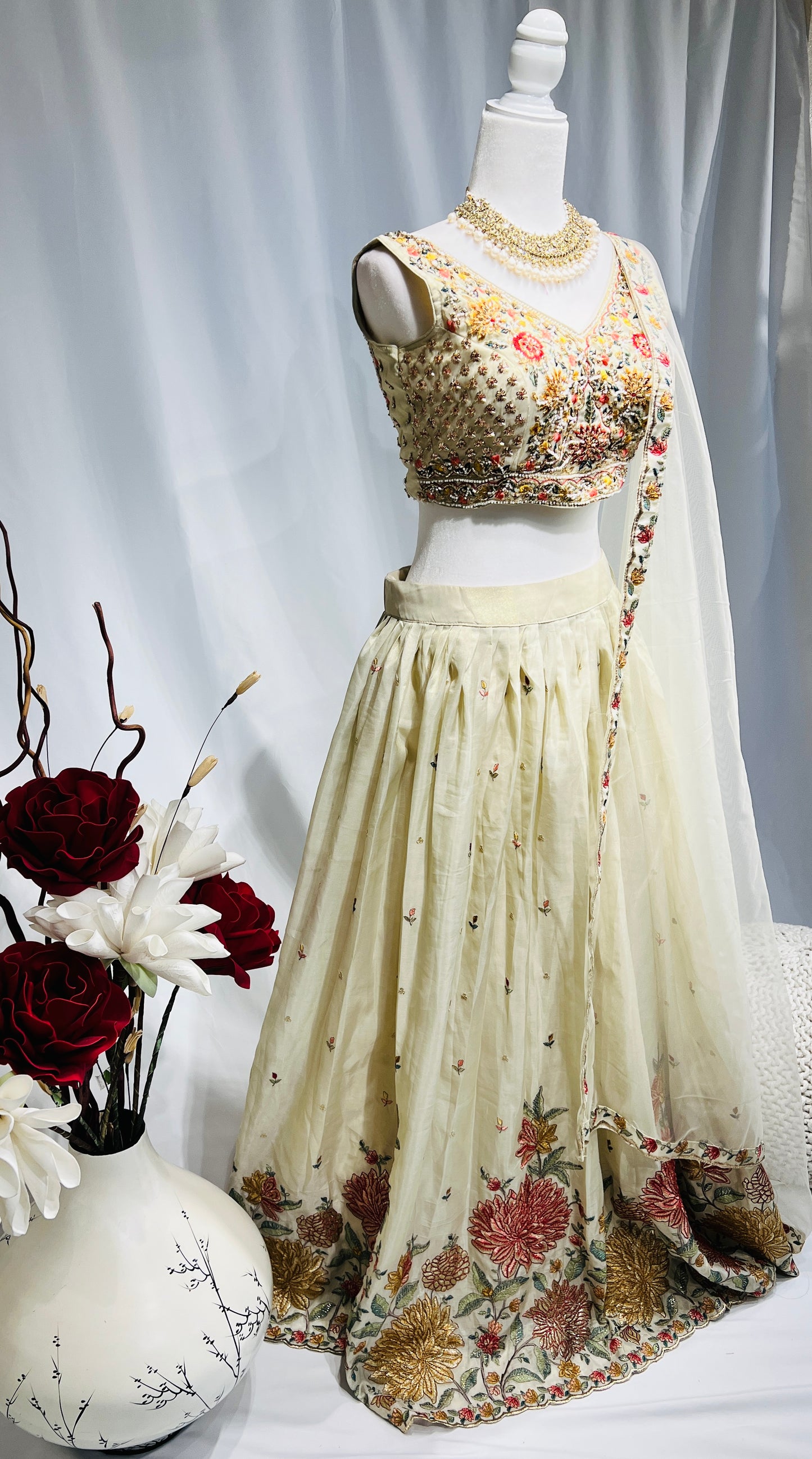 Light weight Chinon Lehenga set