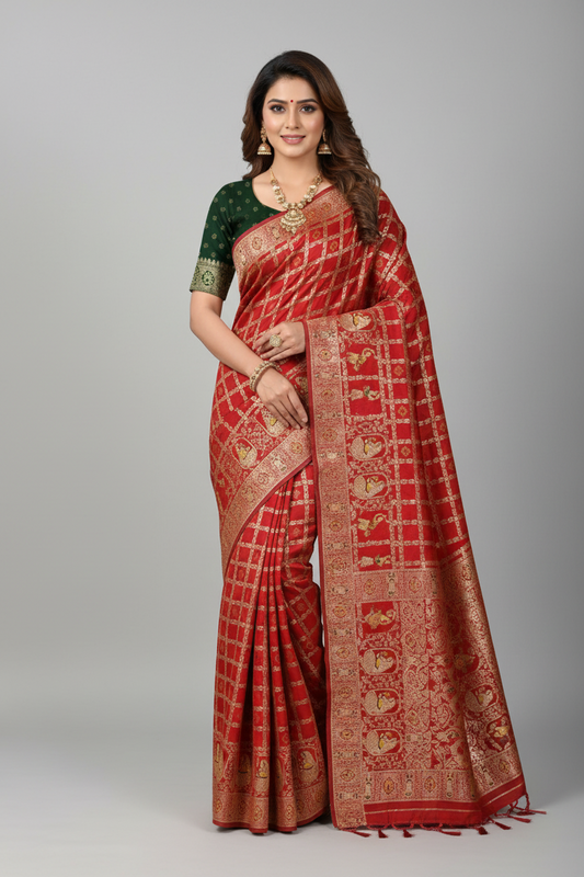 Pure Dola silk Radian Saree